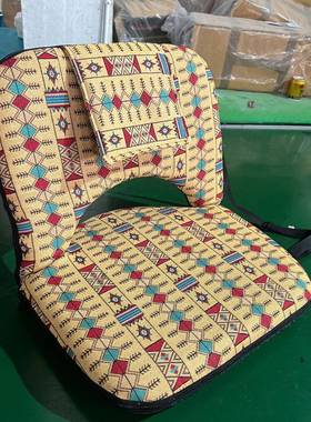 绒布花方形背调SBJ印折靠叠档椅