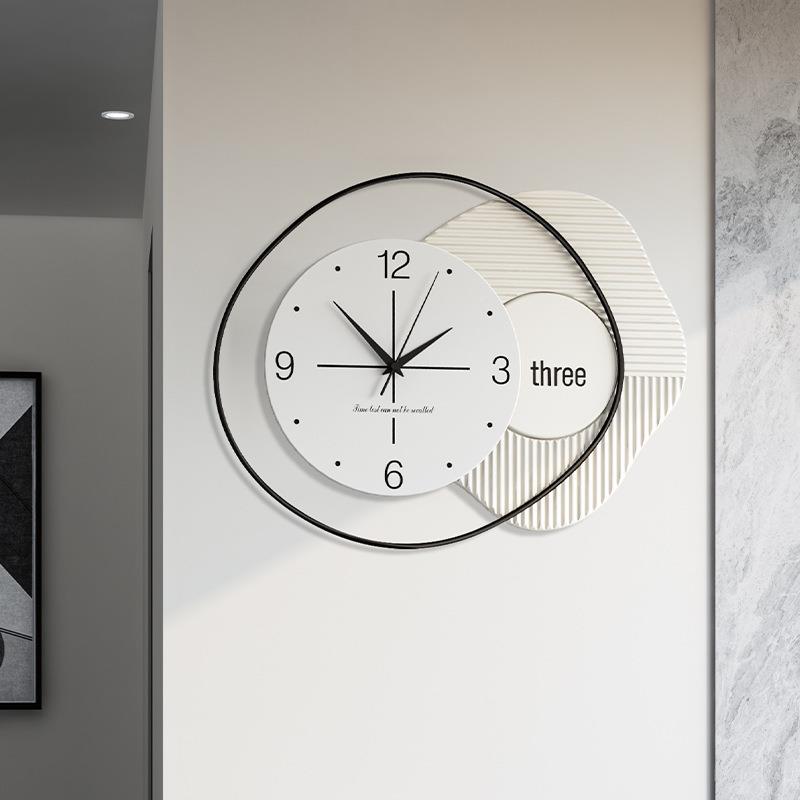 艺CHT22901术免饰打钟孔挂钟客厅简约表轻奢家用挂表网红壁钟时装