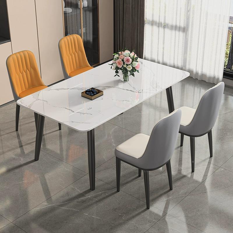 I1岩板Y10001餐家用桌小户型现代简意式轻奢餐厅桌椅组合约方长形