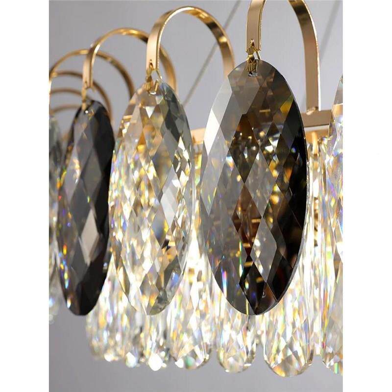 后现代奢水晶吊灯轻大气家用形主NVC卧室餐厅灯202圆年新5款中山