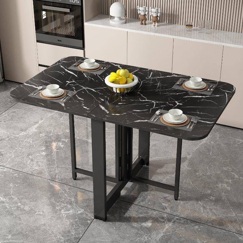 折餐桌小户型用GPJ多用途折叠叠桌长方形可移动饭桌家子饭桌可折