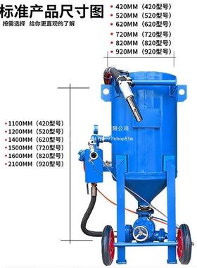 砂机除锈AAQ小型移动高压动喷沙机雕刻钢结构车船塔吊翻建气筑施