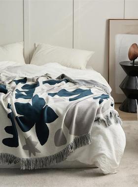 西米亚毛毯办波公室睡毯民42368宿毯床尾毯巾流搭苏盖毯午沙发毯