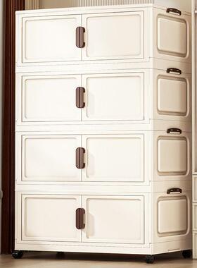 免安可折EQP叠收纳收子装厨房餐边柜柜家用杂物多功能纳柜子