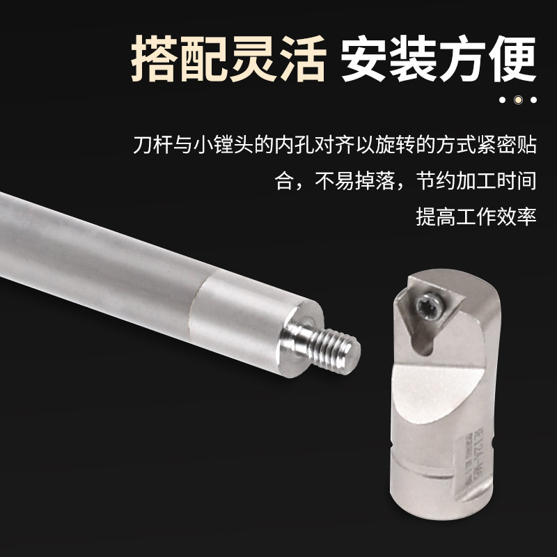 舍弃式小镗头BE9-40组合搪孔刀头数控钨钢抗震镗刀杆SBJ16筒夹
