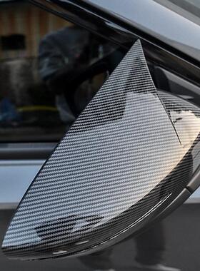 广汽罩传祺影豹27362牛角后视镜盖外饰改装影豹倒车镜饰护保贴盖