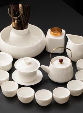 羊玉套功夫茶脂具套组用泡整茶工具家盖碗茶壶73528茶杯办公室干