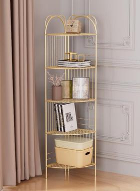 现代简约拐角收纳铁架生间转角置物墙架jjt951客厅室多层三角置卧