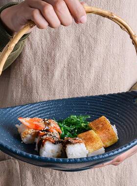 日水式创陶司瓷复古吊篮果盘西餐ZUU盘茶点盘火意锅菜盘寿料理摆