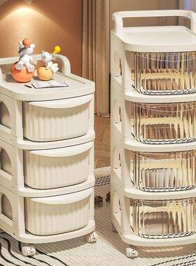 车推零食置物小架婴儿用品收落UWF地移动纳收纳