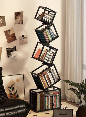 异形柜创意铁艺CLB红书架转式角落地置物架简网约立客厅书角落