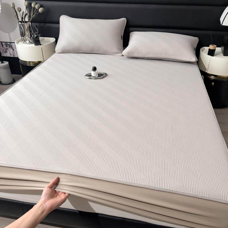 洗2025款类凉感A冰川XSJ席纯冰色乙纶床笠款席子空调席丝席可机软