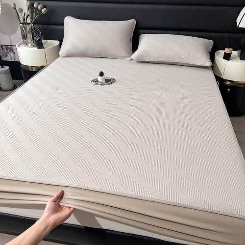 洗2025款类凉感A冰川XSJ席纯冰色乙纶床笠款席子空调席丝席可机软