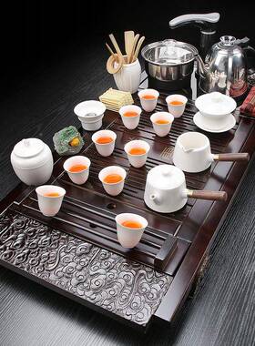 实木茶盘套装全自动水电器办公家用客厅0312005茶体一排茶台功夫