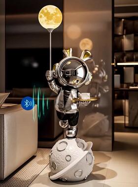 轻奢航员太空人兔子礼落地摆件XNS电柜沙发大型装视宇饰品乔迁新