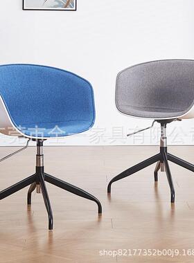 北欧书软包升降扶手电OAY脑椅家用约旋会转移动房学习写字洽谈议