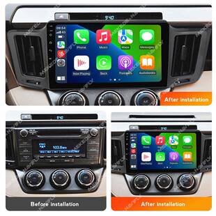 适R用于13 丰田AV4车中载744控安卓导航无线carplay方易通78 186款