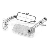 25福喜巧格改后视反光铝摩托车视镜弯杆全制铝装 YRD 踏后板车