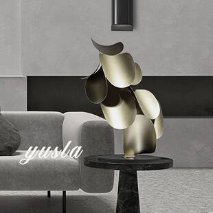 TFI简高级感样板间售楼部玄关柜地大特大号别墅客厅落型摆件装约