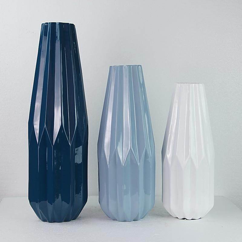 供应树脂折叠花瓶简约工艺品摆件树脂工艺品时尚家居饰品