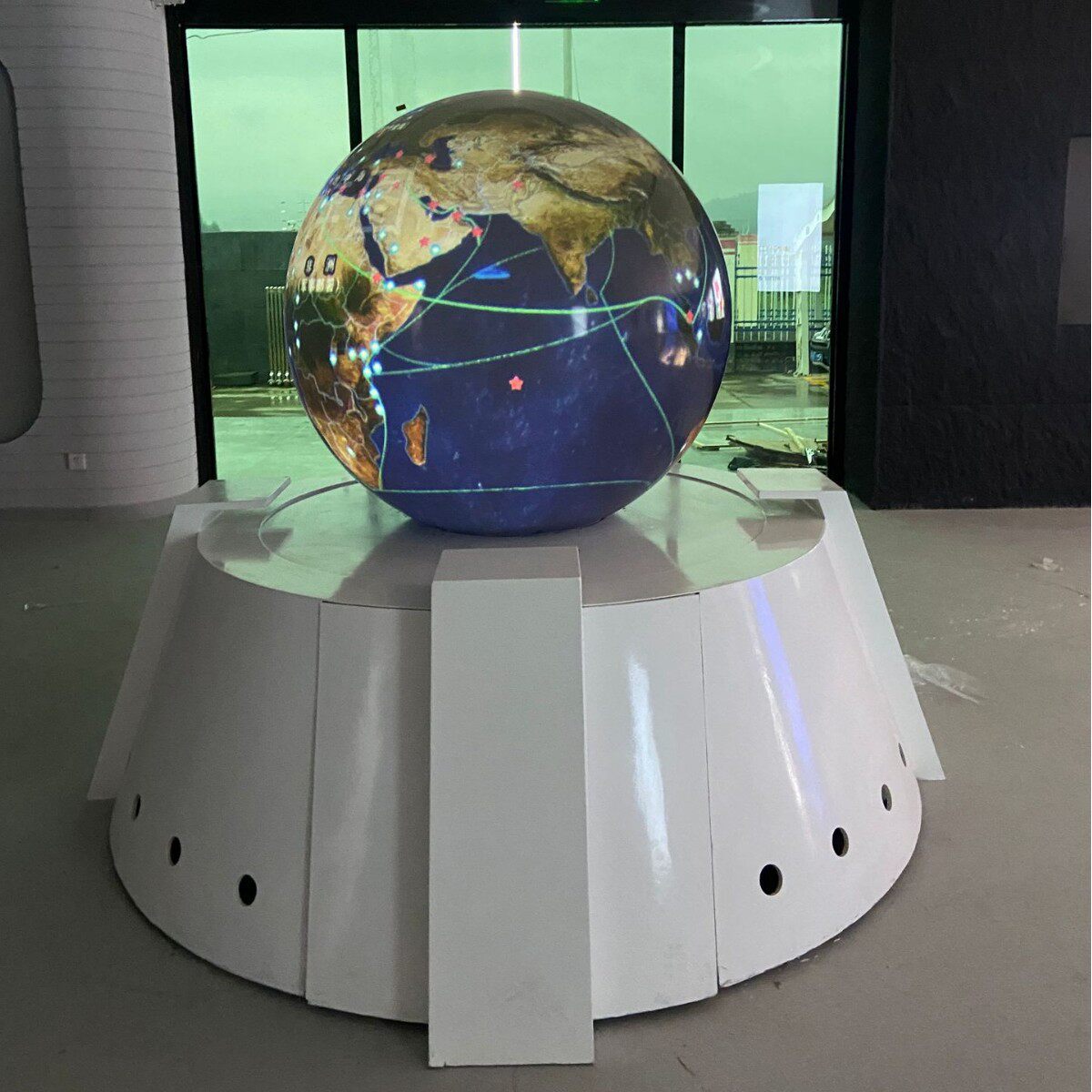 多媒体高清内投球幕互动系统球幕触控互动展示科技馆大型展会厅