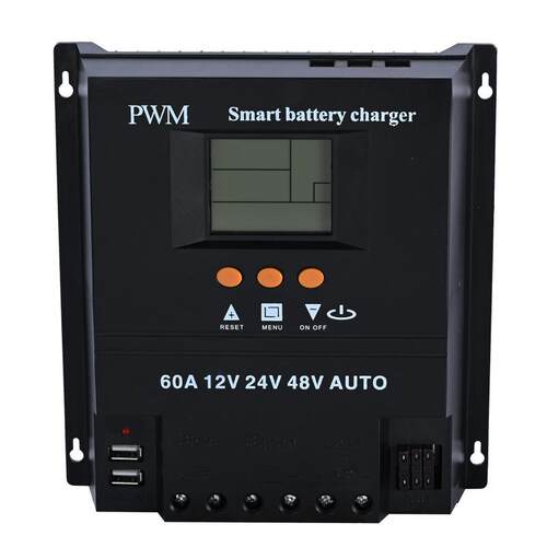 太阳能充电智能控制器12V24V36V48V60A80APWMMPPT铅酸电池