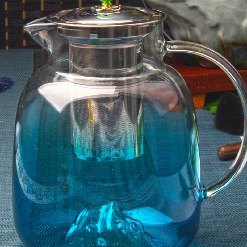 玻璃茶壶耐热耐高温加厚煮小茶水分离茶杯泡茶过滤可加热家用茶具