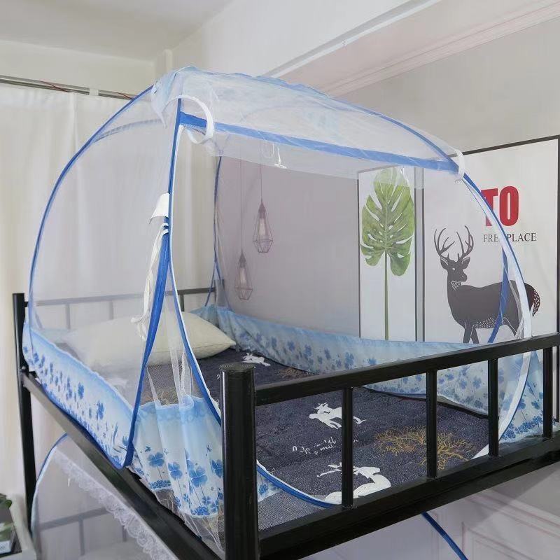 尾开门蚊帐 上铺蚊帐床尾门 侧边蚊帐 蚊帐侧面拉炼 学生住校专用