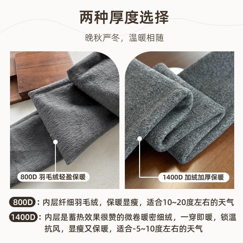 加绒加厚打底裤女2024新款秋冬保暖显瘦黑色连裤袜打底袜外穿灰色