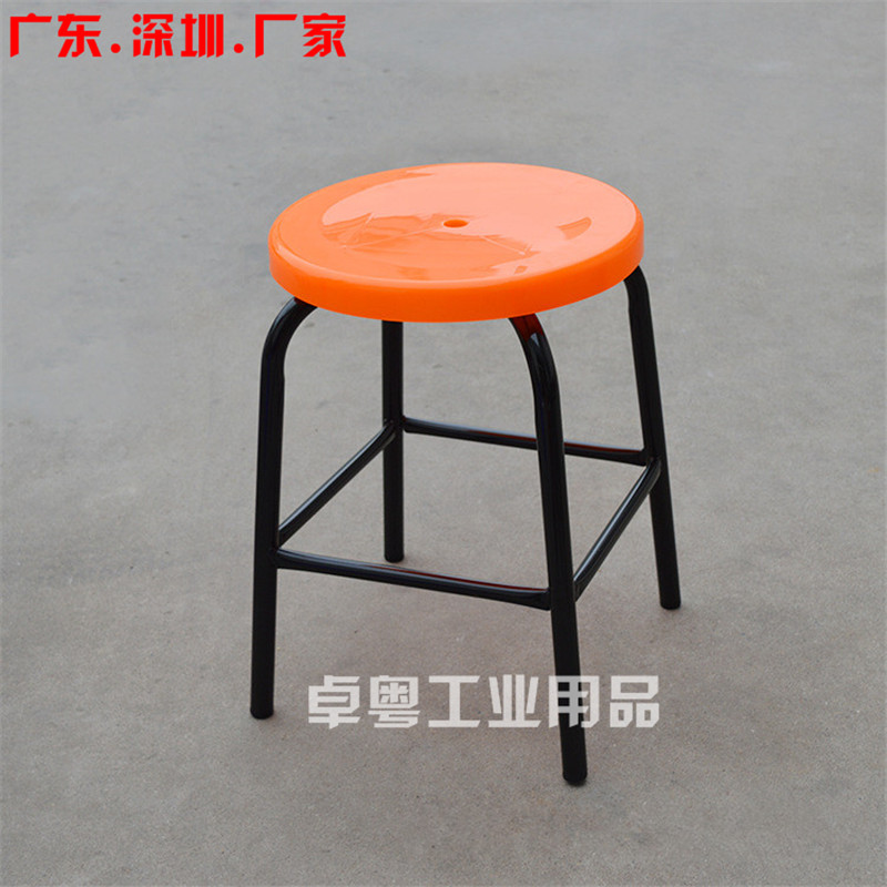 防静电凳子圆凳防静电四脚凳子流水线黑色椅子高50 55 60 65 70CM