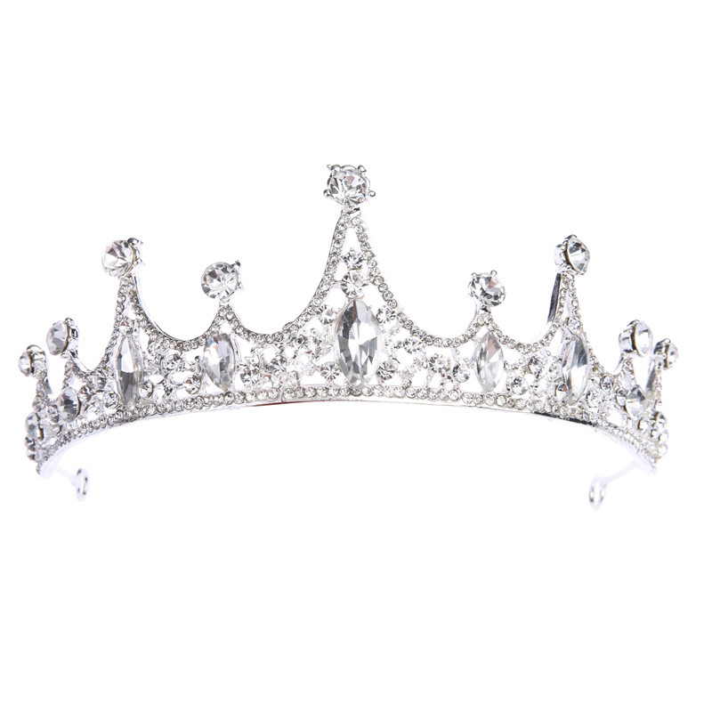 儿童头饰发箍高档水晶皇冠礼服公主裙配饰女童发饰大王冠饰品头箍