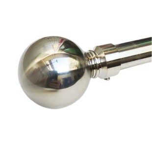 32毫米金属空心球装饰球帽罗马杆圆管窗帘杆配件不锈钢彩色插头