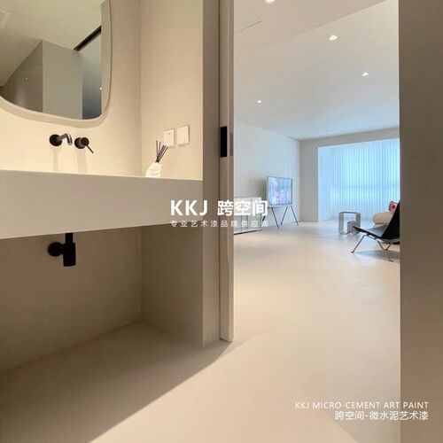 液态微水泥艺术涂料喷刷两用适用墙地一体工装环保漆杏子灰等多色