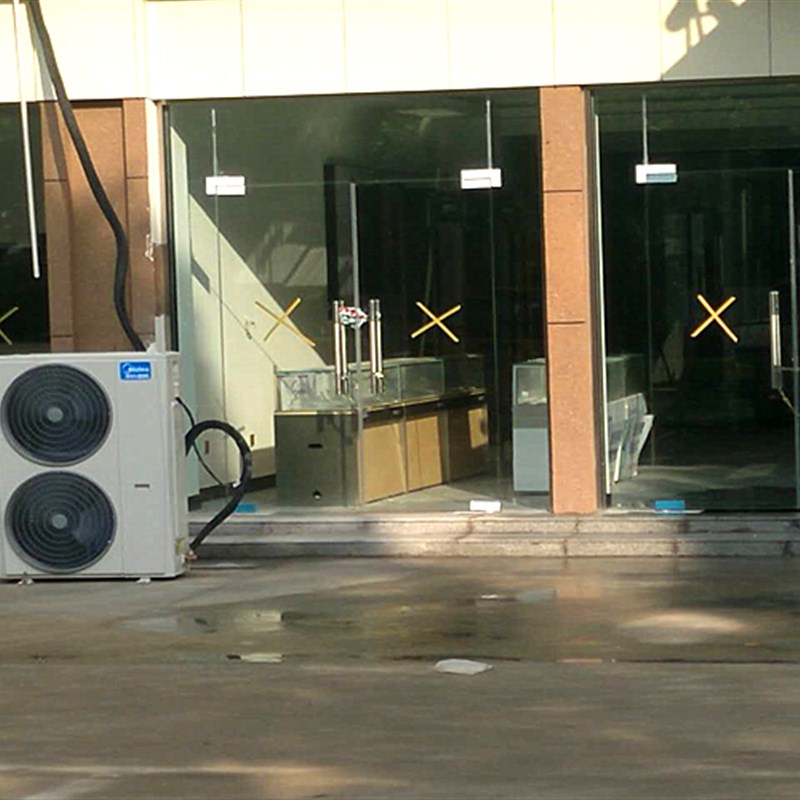 厦门办公室隔断玻璃门定制无框钢化玻璃店面玻璃门地弹簧包不锈钢