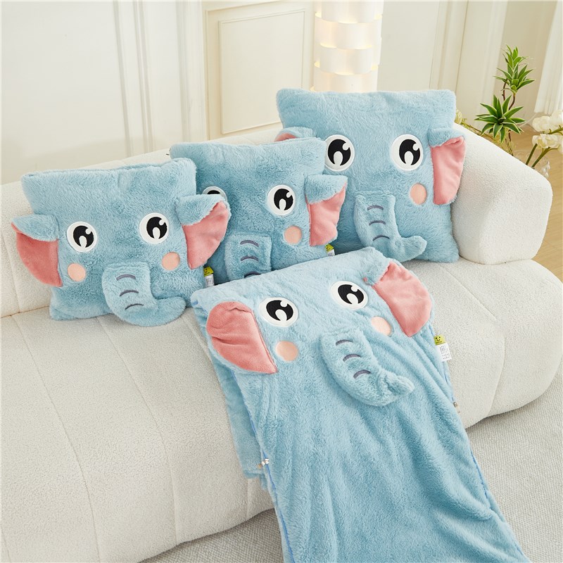 抱枕被子两用个性可爱办公室午睡可折叠多功能家用沙发靠枕车靠垫