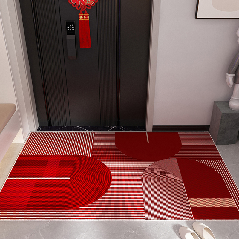 家用红色地垫入户门垫进门口门垫家用脚垫防滑高端门垫防滑可裁剪