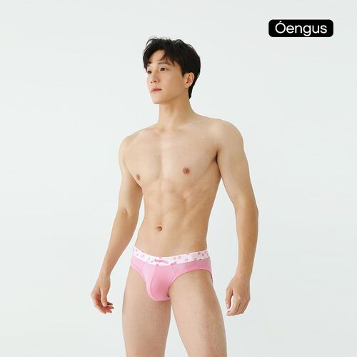 Oengus 粉色男士三角内裤 男三角裤 三角内裤男内裤三角内裤男