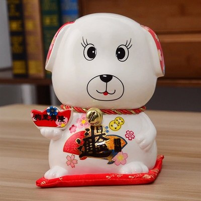 十二生肖摆件创意卡通陶瓷卡通存钱罐创意工艺礼品装饰纪念品