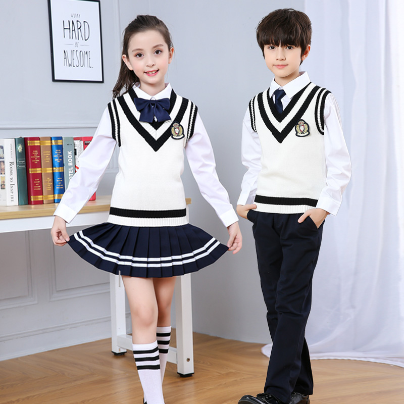 幼儿园园服儿童学院英伦风班服中小学生校服套装朗诵合唱服演出服