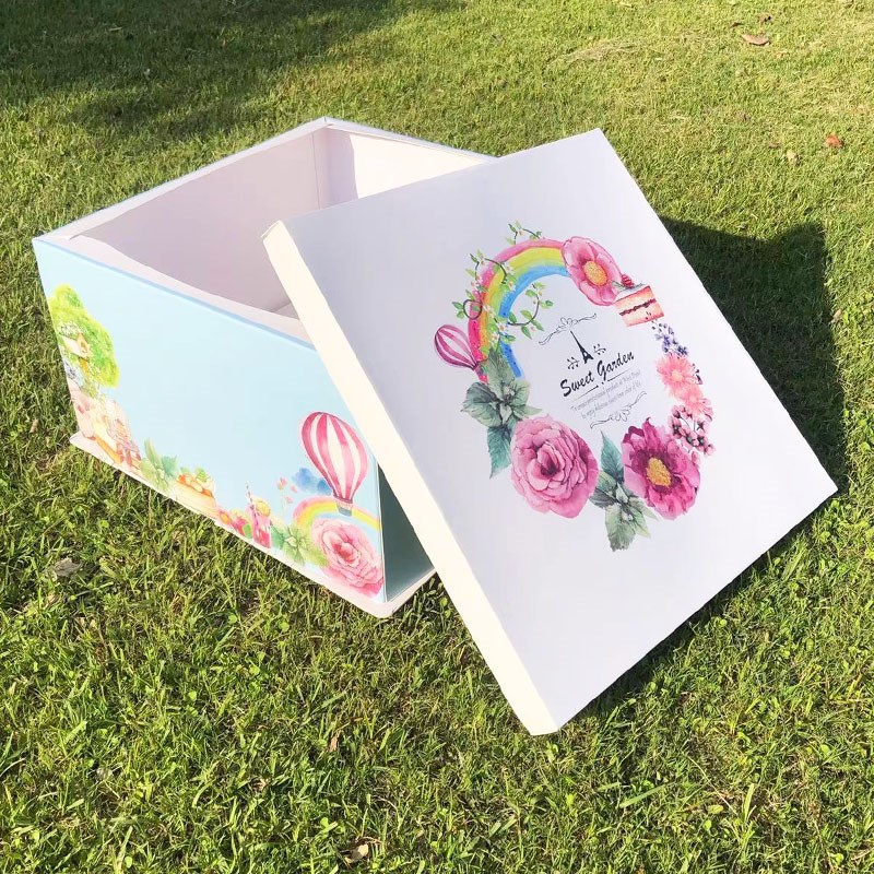 清新风大号团建商用过寿16 18 20寸生日蛋糕盒子烘焙包装