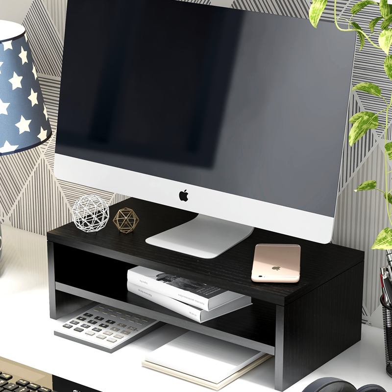 笔记本台式电脑显示器电视底座增高置物架伸缩加长护颈垫桌面支架