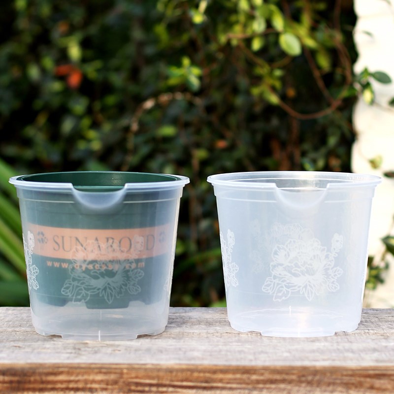 绿萝专用自动吸水花盆家用懒人桌面室内一加仑透明塑料水培套盆