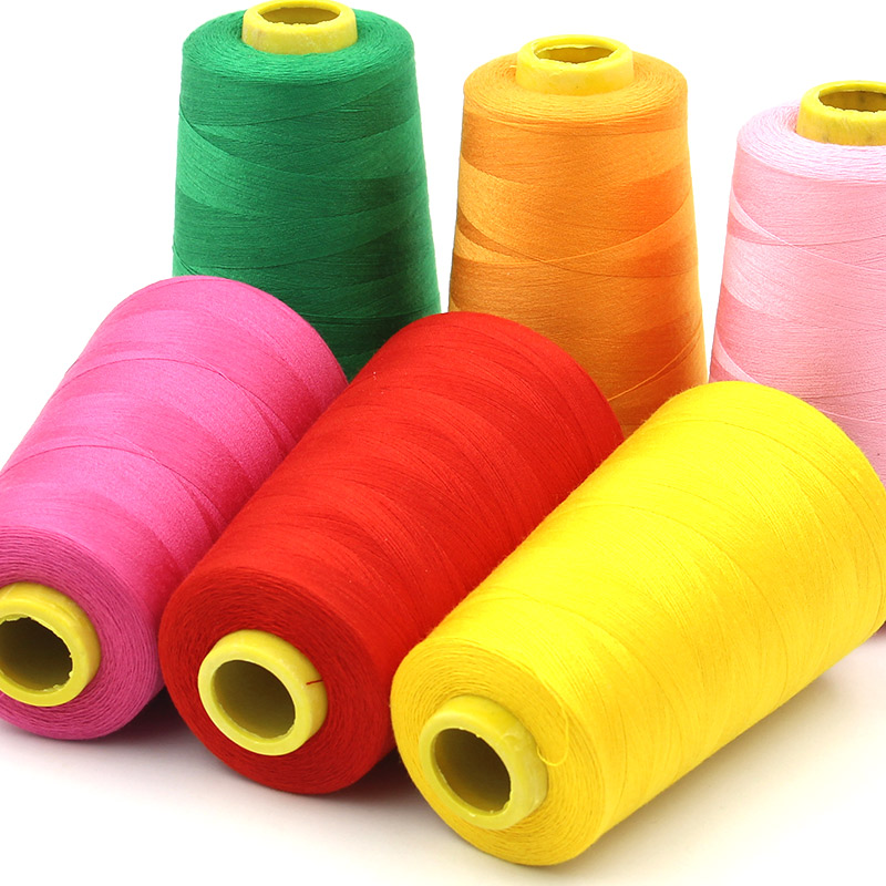 家用手缝线402涤纶缝纫机线手工缝衣服的线针线套装宝塔线细线黑