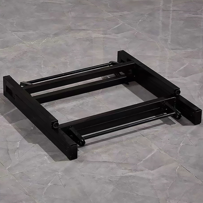 大圆桌面支架方桌可折叠桌腿酒店家用实木圆台桌脚饭桌底座铁架子