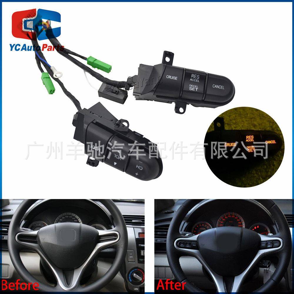 36770-SNA-A12带换挡拨片方向盘音量巡航开关适用于飞度思域锋范