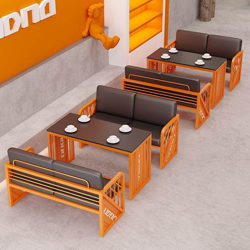 工业风铁艺卡座沙发美式餐厅创意桌椅组合烧烤店小酒馆成套餐桌椅,收纳整理,烫衣板及配件,淘宝优惠券,粉丝福利购,淘宝优惠卷