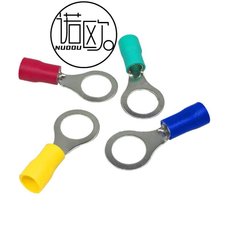 圆形预绝缘接线端子RV紫铜镀锡冷压裸端头O型耳铜鼻子线耳线鼻,纺织面料/辅料/配套,纺织机械配件,淘宝优惠券,粉丝福利购,淘宝优惠卷