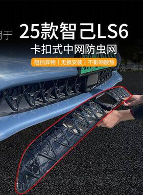 适用于智己LS6汽车防虫网前脸中网专用改装装饰条汽车用品配件