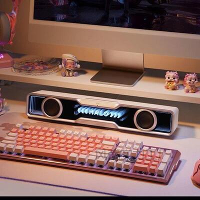 漫者花再HaloSoundBar电脑游戏音箱炫彩RGB深