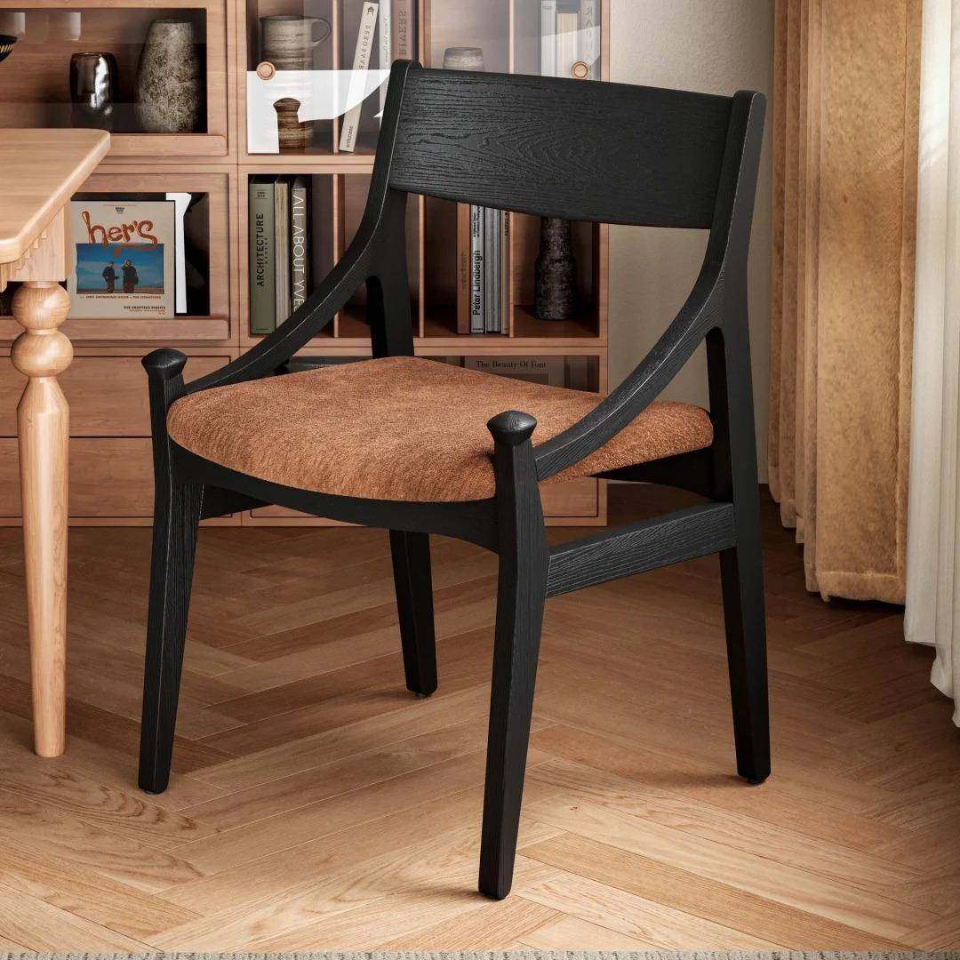 中古实木餐椅休闲家用设计师复古靠背橡胶木椅子法式小户型简约,纺织面料/辅料/配套,纺织机械配件,淘宝优惠券,粉丝福利购,淘宝优惠卷
